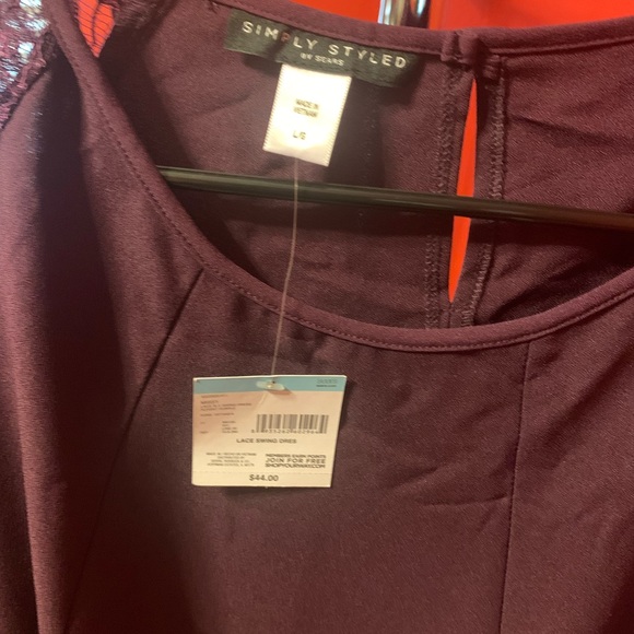 Longsleeve purple dress - Picture 2 of 6